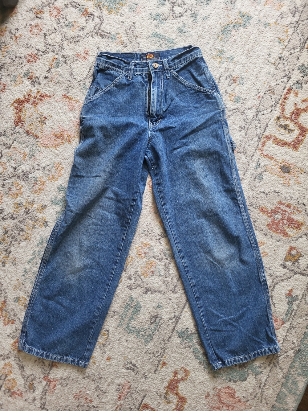 Vintage Route 66 Utility Denim Jeans